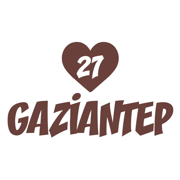 Kalpli 27 Gaziantep Araba Sticker 17x17 Cm Kahverengi ürün görseli