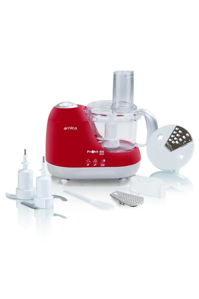 Arnica Prokit 444 Mini 600 W Kırmızı Mutfak Robotu  GH21032 - 2