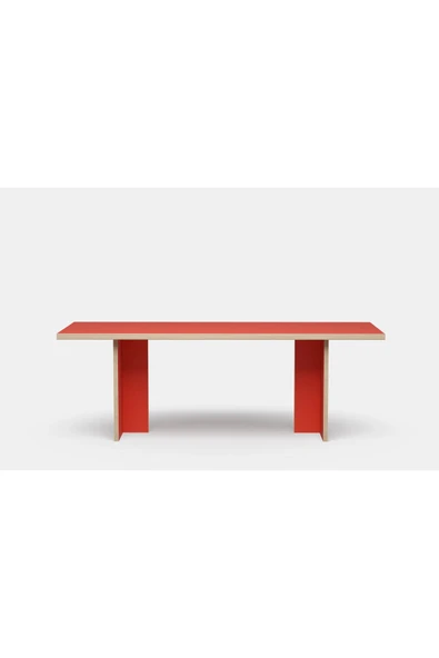 PASAWOODS Bruli | Modern Mavi Dikdörtgen Masa | 220x100 Cm | Toplantı / Çalışma / Yemek Masası