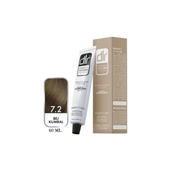 7.2 Bej Kumral Saç Boyası 60 ml