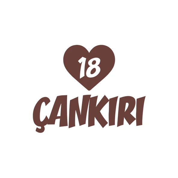 Kalpli 18 Çankırı Araba Sticker 17x17 Cm Kahverengi