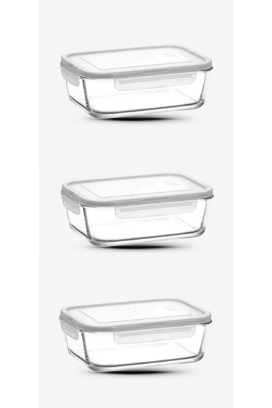 Lav fresco saklama kabı - lav 3 lü çok amaçlı erzak saklama kabı 1200 ml.
