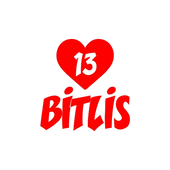 Kalpli 13 Bitlis Araba Sticker 17x17 Cm Kırmızı ürün görseli
