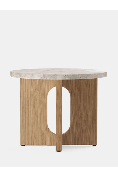 PASAWOODS Ultima | Doğal Meşe Yuvarlak Yan Sehpa | Ø50 Cm | Modern Ahşap Orta Sehpa - Kolay Kurulum - 2