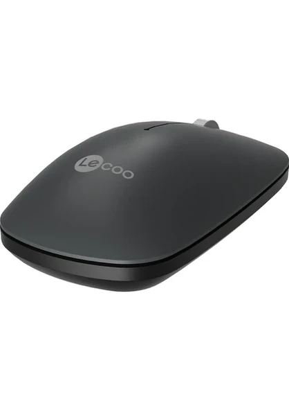 Lenovo Lecoo WS214 Gri Sessiz Ergonomik Optik Kablosuz Mouse - 9