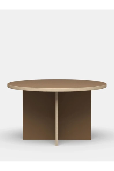 PASAWOODS Borma | Modern Yuvarlak Yemek Masası | Ø130 Cm | Sofra Masası - Kolay Kurulum | 130cm