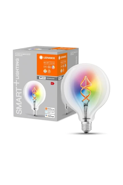 Ledvace Smart Led Globe Flament 4.5W 2700K RGBW 300lm E27 Duy WIFI Kontrollü Ampül - Resim 3