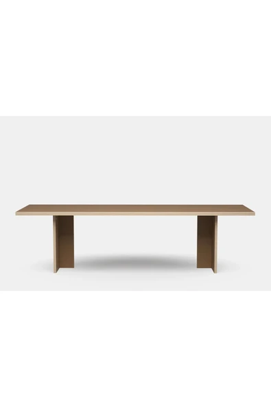 PASAWOODS Bruli | Modern Natürel Dikdörtgen Masa | 280x100 Cm | Toplantı / Çalışma / Yemek Masası