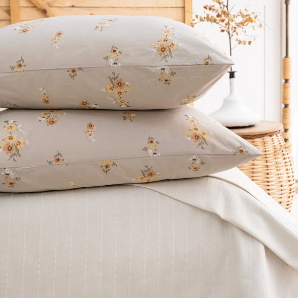 Schafer Home Hera Çift Kişilik Pike Takımı 4 Parça-Ekru - 5