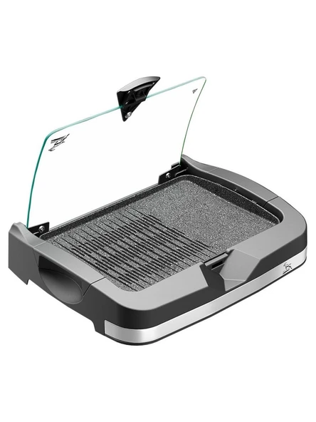 Gazzella BRB 3000 Barbecue 2400 W Granit Cam Kapaklı Izgara - 3