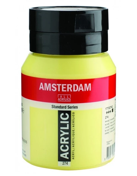 Amsterdam Standart Akrilik 500 Ml. Nickel Titanium Yellow / 274 ürün görseli