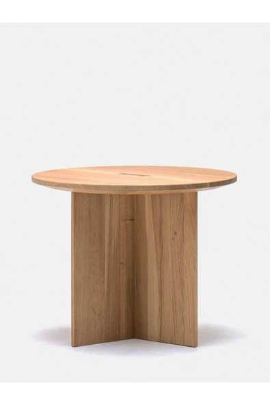 PASAWOODS Futurest | Yuvarlak Ahşap Yan Sehpa | 50x40 Cm | Modern Minimal Tasarım | %100 Premium Malzeme - 2