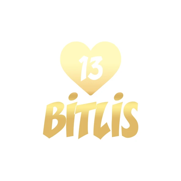 Kalpli 13 Bitlis Araba Sticker 17x17 Cm Gold