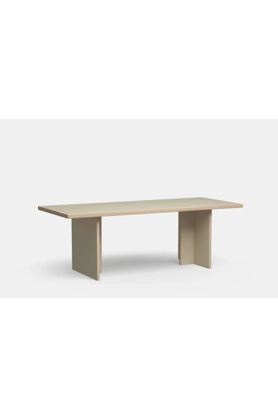 PASAWOODS Bruli | Modern Dikdörtgen Masa | 220x100 Cm | Toplantı / Çalışma / Yemek Masası - 3