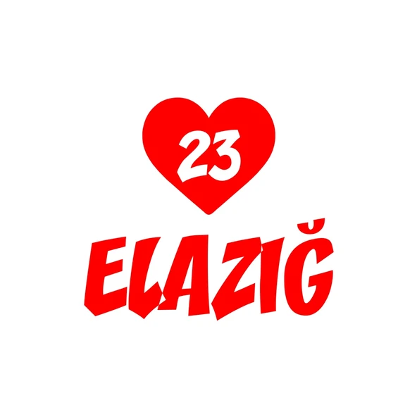 Kalpli 23 Elazığ Araba Sticker 17x17 Cm Kırmızı