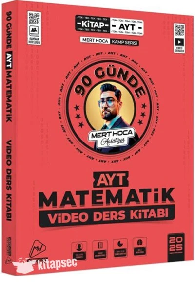 2025 90 Günde AYT Matematik Kampı Video Ders Kitabı Mert Hoca