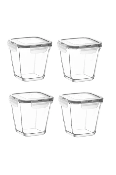 Lav fresco saklama kabı - lav 4 lü çok amaçlı erzak saklama kabı 700 ml.
