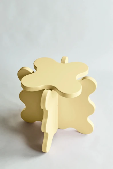 PASAWOODS Lumo | Bulut Tasarım Lake Tabure | Modern & Dekoratif Lake Tabure (45X40CM)