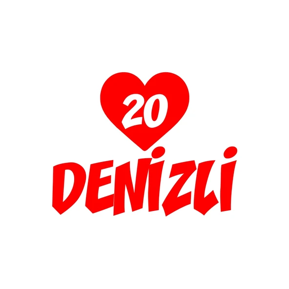 Kalpli 20 Denizli Araba Sticker 17x17 Cm Kırmızı