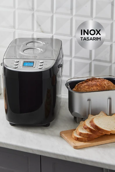 Karaca BakeXL Reçel, Yoğurt, Hamur Yoğurma ve Ekmek Yapma Makinesi Inox