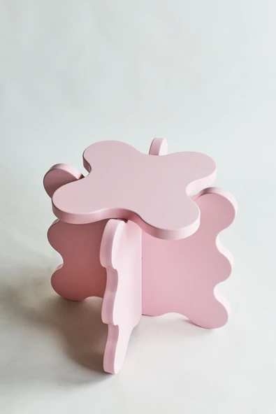 PASAWOODS Lumo | Bulut Tasarım Lake Tabure | Modern & Dekoratif Lake Tabure (45X40CM)