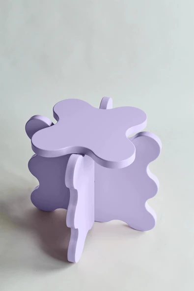 PASAWOODS Lumo | Bulut Tasarım Lake Tabure | Modern & Dekoratif Lake Tabure (45X40CM)