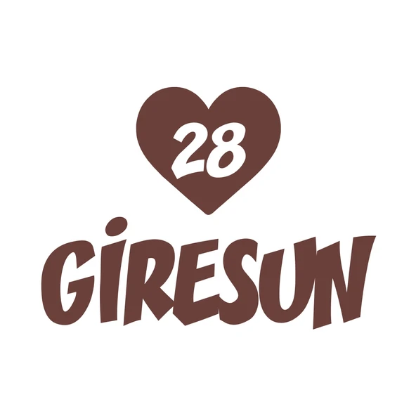 Kalpli 28 Giresun Araba Sticker 17x17 Cm Kahverengi ürün görseli