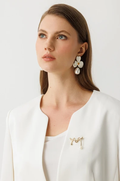 Ekol BB Minimalist 3/4 Kol Kadın Ceket - Günlük & İş - 7