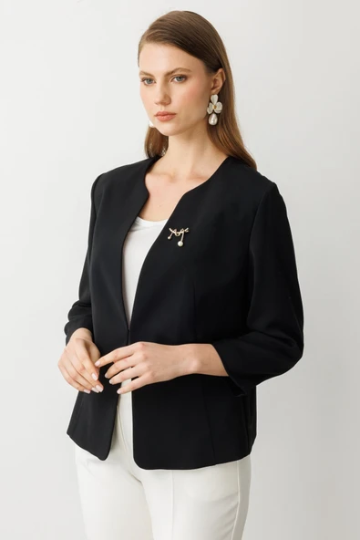 Ekol BB Minimalist 3/4 Kol Kadın Ceket - Günlük & İş - 2