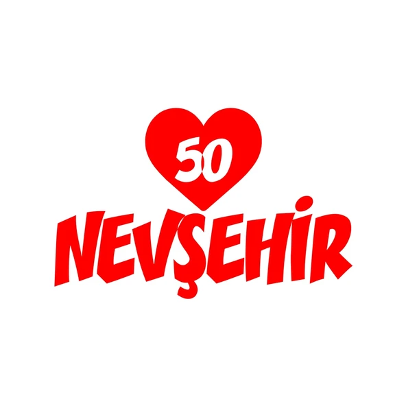 Kalpli 50 Nevşehir Araba Sticker 17x17 Cm Kırmızı ürün görseli