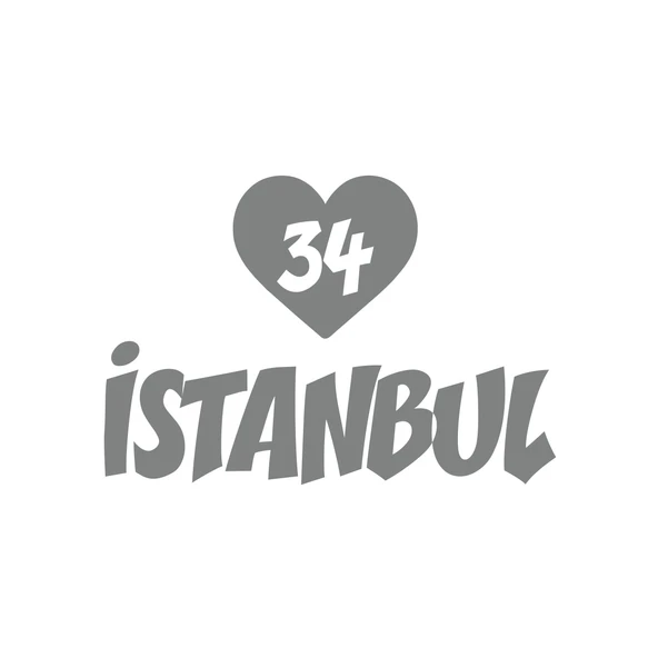 Kalpli 34 İstanbul Araba Sticker 17x17 Cm Gri ürün görseli