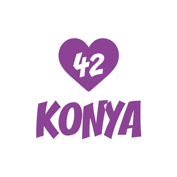 Kalpli 42 Konya Araba Sticker 17x17 Cm Mor ürün görseli