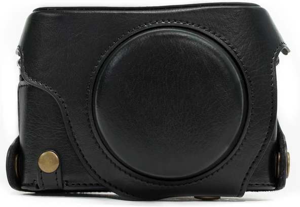 MegaGear MG661 Panasonic Lumix DMC-LX100 Deri Kamera Çantası Siyah - 2