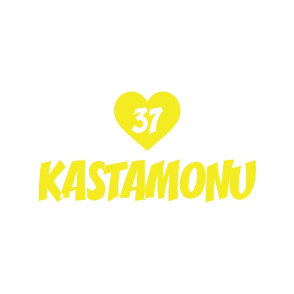 Kalpli 37 Kastamonu Araba Sticker 17x17 Cm Sarı