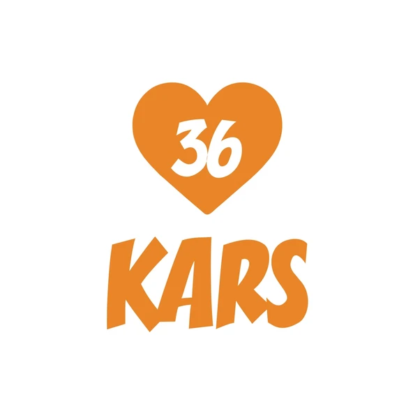 Kalpli 36 Kars Araba Sticker 17x17 Cm Turuncu