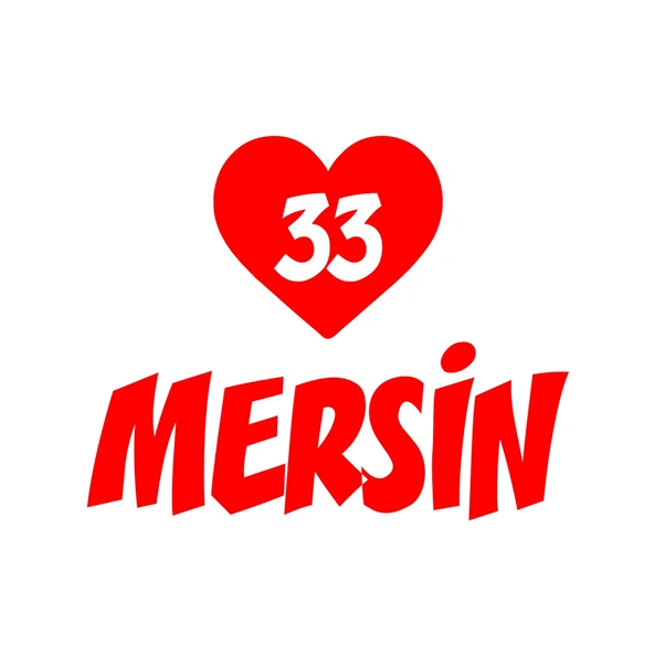 Kalpli 33 Mersin Araba Sticker 17x17 Cm Kırmızı ürün görseli