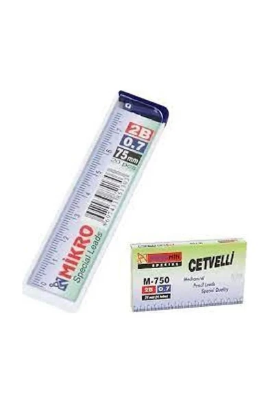 Mikro Min Uç M-750 0.7 Mm Cetvelli 75 Mm - 12 Adet