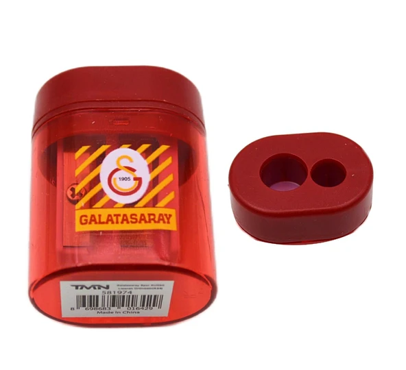 Galatasaray Çift Bıçaklı (Gözlü) Hazneli Oval Kalemtraş Tekli 581974