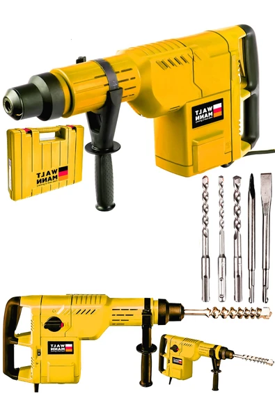 WaltMann Germany Profesyonel 4200 w 11 Kg Sds Max 3 Fonksiyonlu Kırıcı Delici Hilti - Sarı