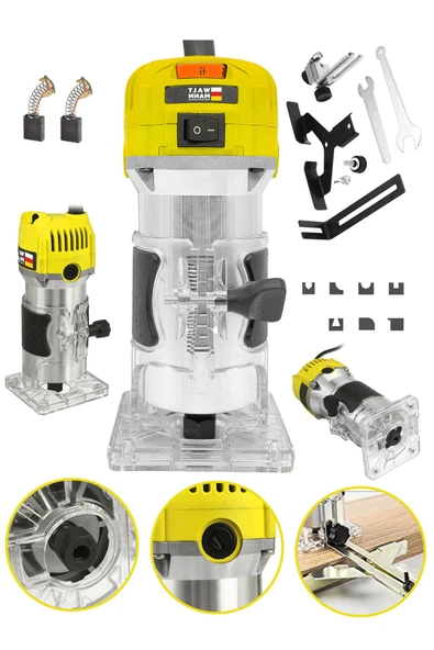 WaltMann Germany 1200 walt Freze Formika Traşlama Makinesi 6mm - Sarı