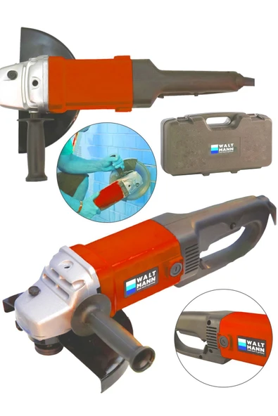 WaltMann Germany Ekstra Güçlü Metal Şanzıman 2800 W 230 Mm Büyük Sipiral Taşlama Kırmızı