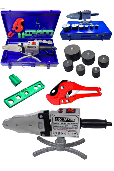 Graizer Powerforge Plastik Boru Kaynak Makinesi Full Set