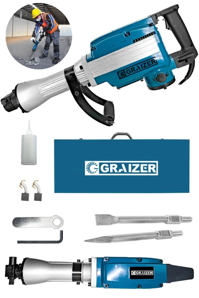 Graizer Powerforge 5800 Pro 17 Kg Büyük Tip Kırıcı Hilti 70 Joule Taşıma Çantalı