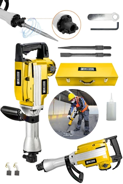 Graizer 1800w Darbeli 16 Kg Kırıcı Delici Hilti-Sarı