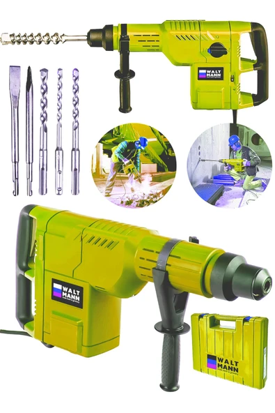 WaltMann Germany Profesyonel 4200 w 11 Kg Sds Max 3 Fonksiyonlu Kırıcı Delici Hilti Sarı