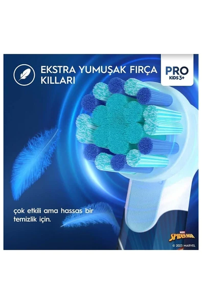 Oral-B Çocuk Şarjlı/elektrikli Diş Fırçası Spiderman D100 - 4