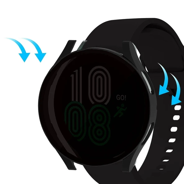 Galaxy Watch 5 44mm Sert PC Kasa ve Privacy Hayalet Ekran Koruyucu Zore Watch Gard 32 - 4