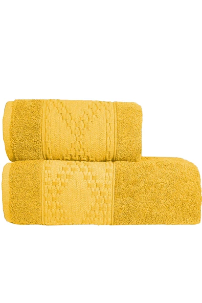 2 Parça Banyo Havlu Takımı %100 Pamuklu Duru Desen - 7