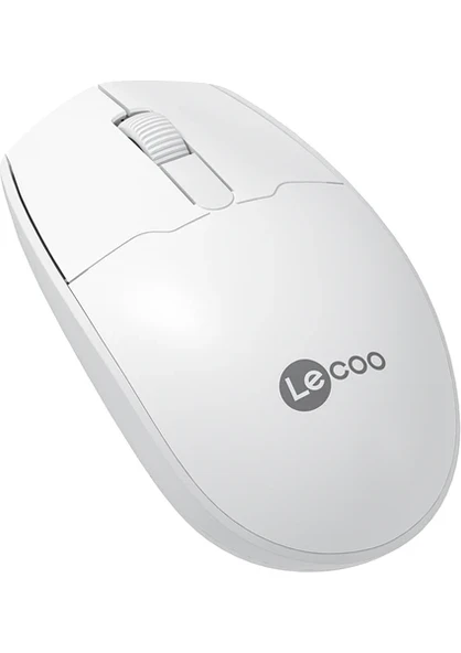 Lenovo Lecoo WS204 Beyaz Ergonomik Optik Kablosuz Mouse - 9