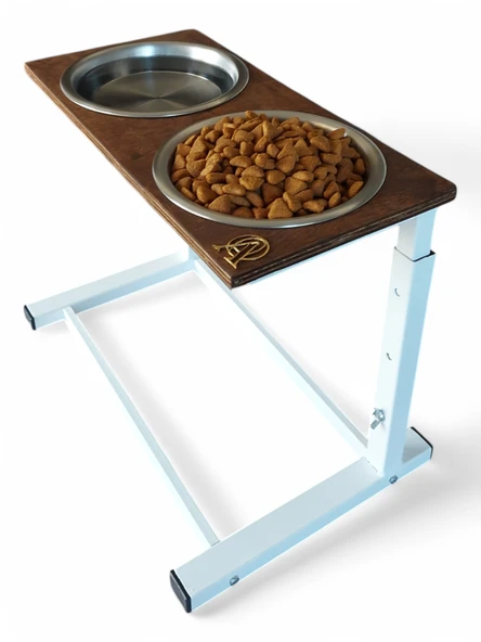 Büyük ve Orta Boy Köpekler İçin Ayarlanabilir 3 Yükseklikli Paslanmaz Çelik Mama ve Su Kabı Standı - Resim 3
